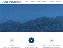 Tablet Screenshot of just-systems.co.uk
